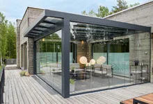 Kubusline Terrassenüberdachung