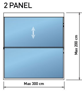 2panel schiebesystem -Terrassendach