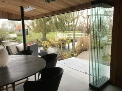 Schiebe Dreh Anlage aluminium glas 17 -Terrassendach