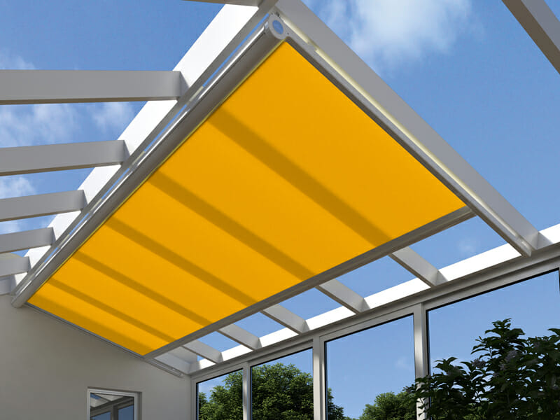 Terrassenüberdachung Aluminium 5.00x3.50m, inklusive Markise