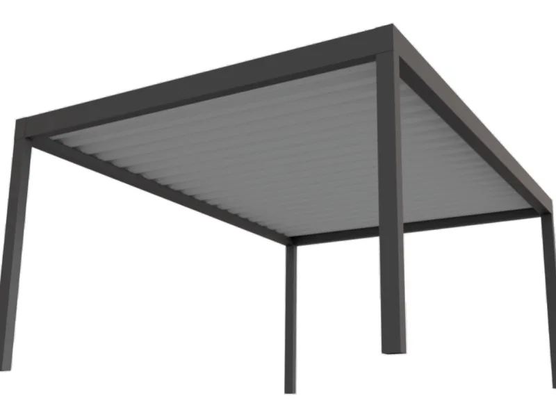 Carport RAL7016 render detail 1 web -Terrassendach
