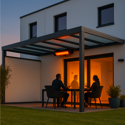 HEATSCOPE PURE 3000W IP65 unter Überdachung