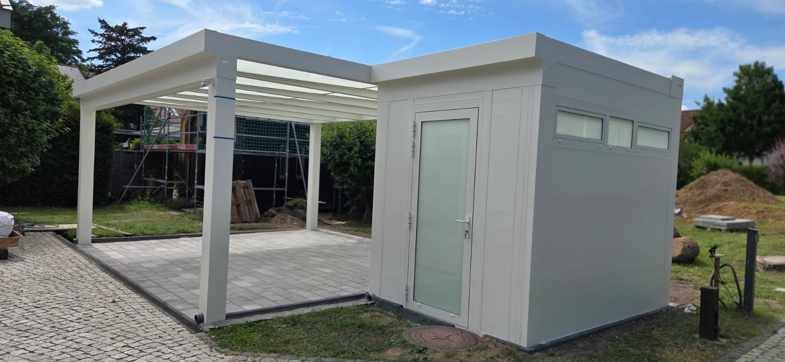 carport mit anbauschuppen10 -Terrassendach