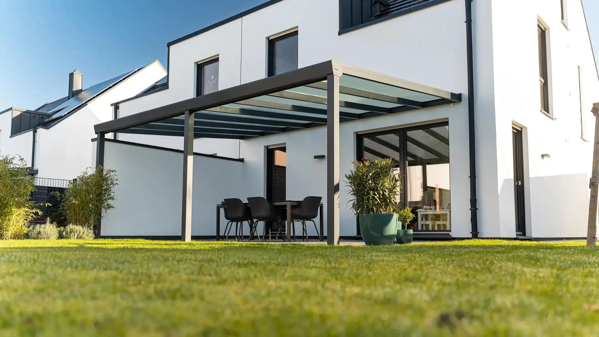 Terrassendach Classic L aus Aluminium